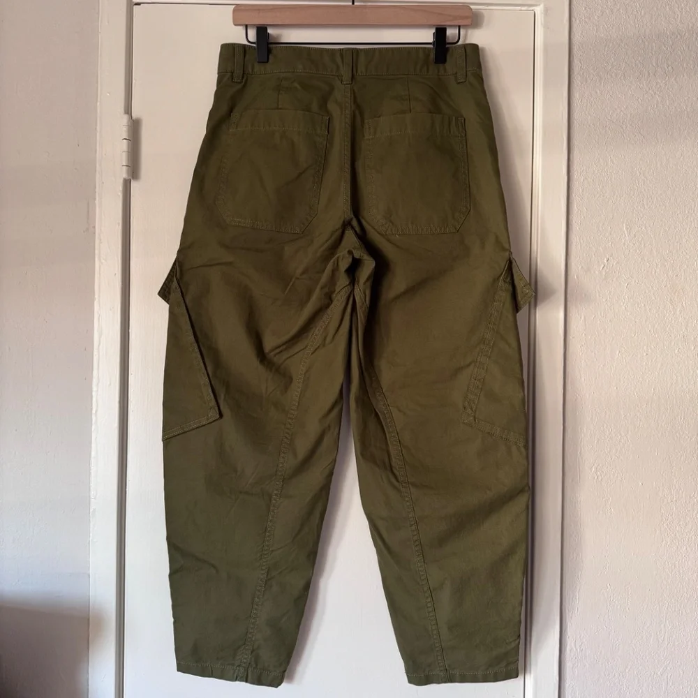 Barrel-Leg Utility Pant in Garment-Dyed Twill Sz 0 NWT - Picture 2 of 3